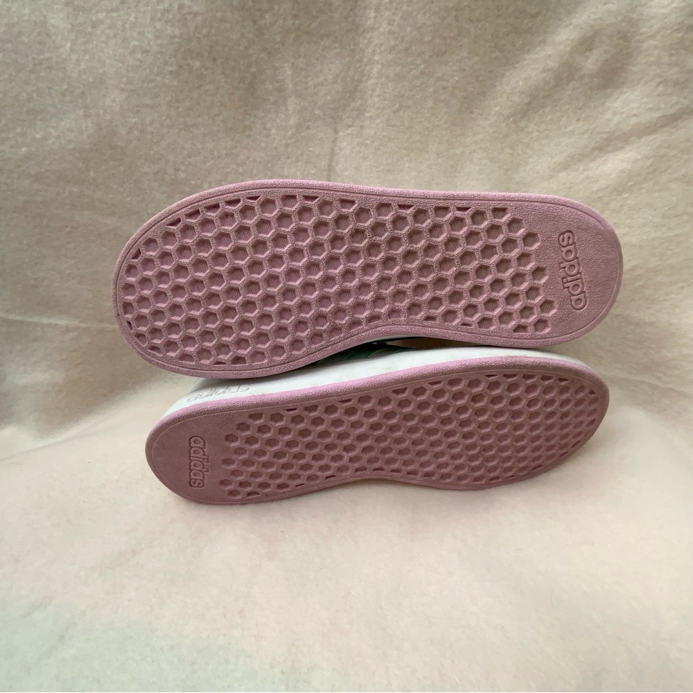 Adidas Women's White and Light Green Sneakers - Picture 11 of 13